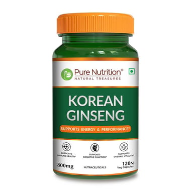 Pure Nutrition Korean Ginseng,  120 veggie capsule(s) 