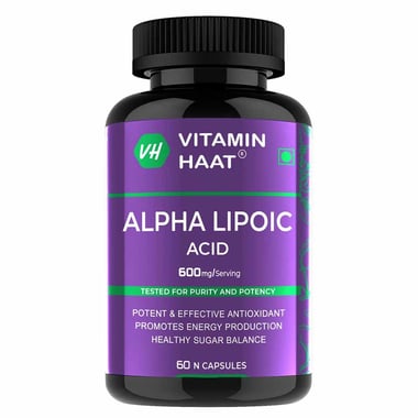 Vitaminhaat Alpha Lipoic Acid 600mg,  60 capsules 