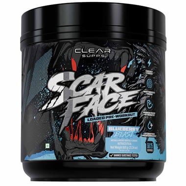 Clear Supps Scarface Loaded Pre Workout,  1.33 lb  Blueberry Blast 