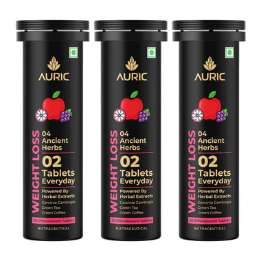 Auric Weight Loss Effervescent Red Apple, 60 tablet(s)