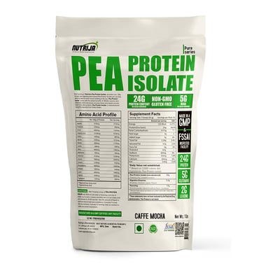 NutriJa Pea Protein Isolate,  1 lb  Caffe Mocha 