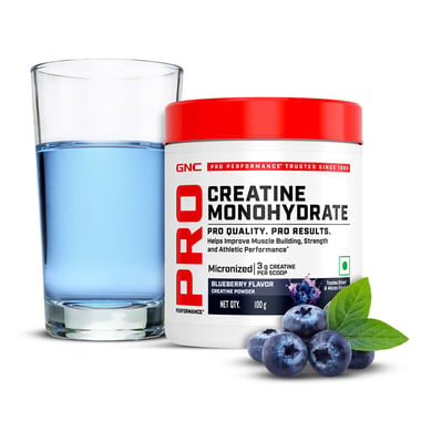 GNC Pro Performance Pure Micronized Creatine Monohydrate, Blueberry 0.22 lb