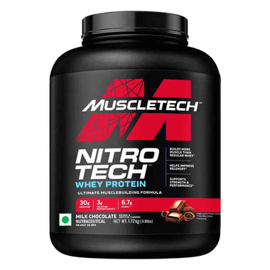 MuscleTech NitroTech Whey Protein,  3.8 lb  Milk Chocolate 