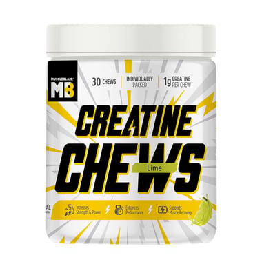 MuscleBlaze Creatine Chews, Lime 30 chewable tablet(s)