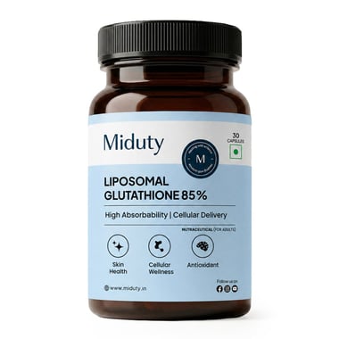 Miduty Liposomal Glutathione 85%,  Unflavoured  30 capsules 