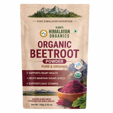 Vlado's Himalayan Organics Organic Beetroot Powder, 100 g