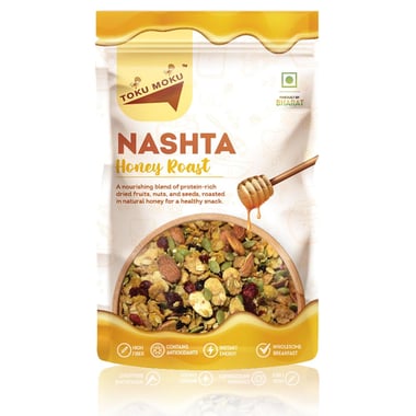 TOKU MOKU Super Breakfast Muesli Healthy Mixed Nuts with Dry Fruits,  Honey Roast  90 g 