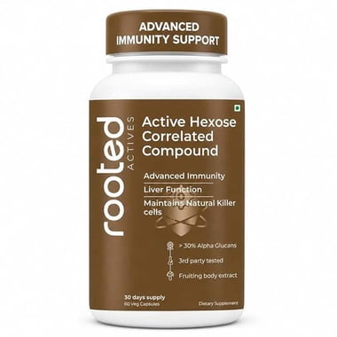 Rooted Active Naturals Hexose Correlated Compound (AHCC) Mushroom Extract, 60 veggie capsule(s)