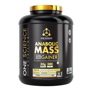 One Science Anabolic Super Mass Gainer, 5.5 lb Double Rich Chocolate