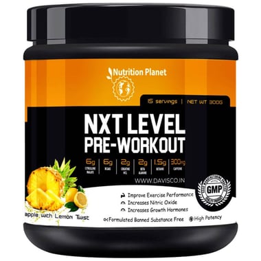 Nutrition Planet NXT Level Pre Workout, 0.66 lb Pineapple with Lemon Twist