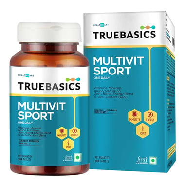 TrueBasics Multivit Sport One Daily Multivitamin (Old MRP),  90 tablet(s)  Unflavoured 