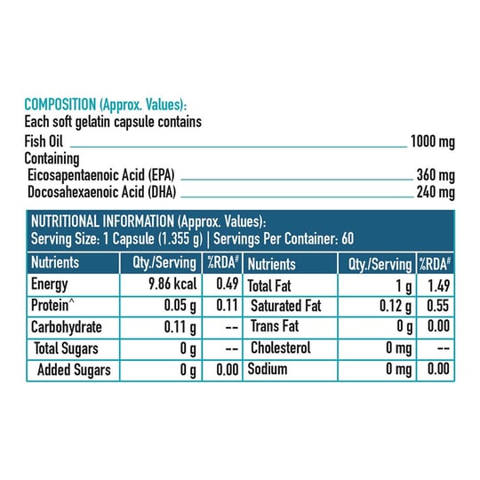 1 - HK Vitals Advanced Omega-3 by HealthKart,  60 capsules 