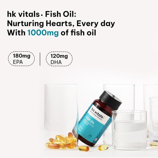 4 - HK Vitals Fish Oil Capsules by HealthKart,  60 capsules 