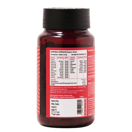 9 - HK Vitals Multivitamin Women with Soya-Isoflavone Lycopene & Ginseng, 60 tablet(s) Unflavoured