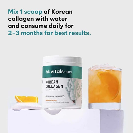 2 - HK Vitals Skin Radiance Collagen, Marine Collagen 250 g Korean Orange 8g