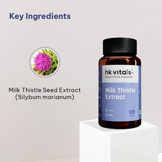 5 - HK Vitals Milk Thistle Extract 600mg,  120 capsules
