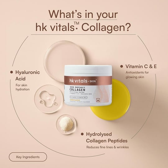 3 - HK Vitals Skin Radiance Collagen,  Marine Collagen  100 g  Lemon