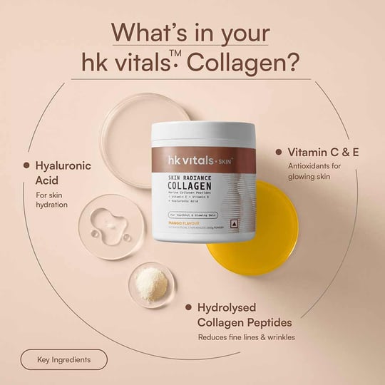 5 - HK Vitals Skin Radiance Collagen,  Marine Collagen  200 g  Mango