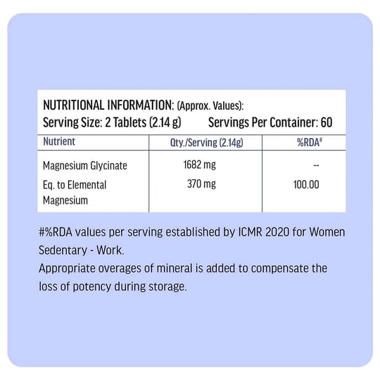 Magnesium Glycinate 120 Tabs and Multivitamin+ 30 Tabs for Women
