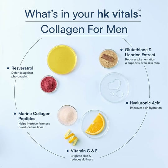 HK Vitals Collagen for Men,  Marine Collagen  200 g  Lemon