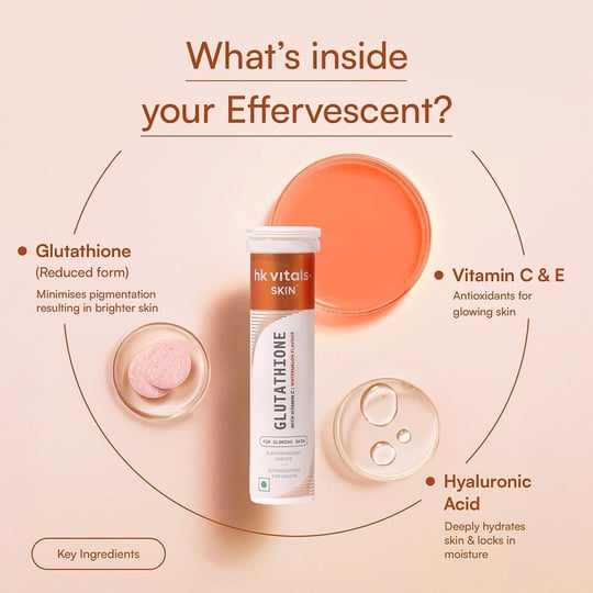 4 - HK Vitals Glutathione Effervescent with Vitamin C, Watermelon 15 tablet(s)