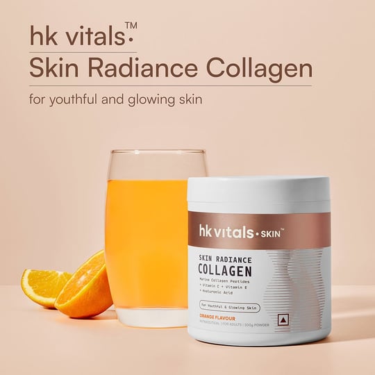 1 - HK Vitals Skin Radiance Collagen,  Marine Collagen  200 g  Orange
