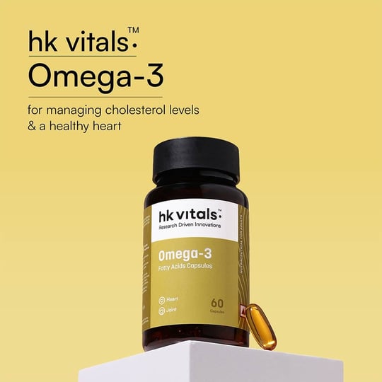 3 - HK Vitals Omega-3 1000mg with 180mg EPA & 120mg DHA,  60 capsules