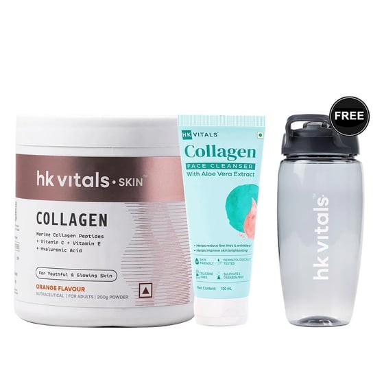 Skin Radiance Collagen 200 g Orange & Face Cleanser Combo