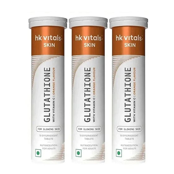 Glutathione Effervescent with Vitamin C 45 Tabs Orange