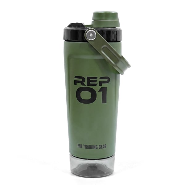 MuscleBlaze ARC Steel shaker series,  Combat Olive  600 ml 