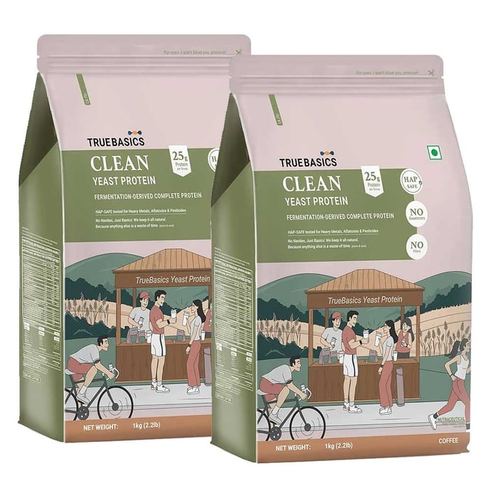 TrueBasics Clean Yeast Protein 2 kg Coffee Pack
