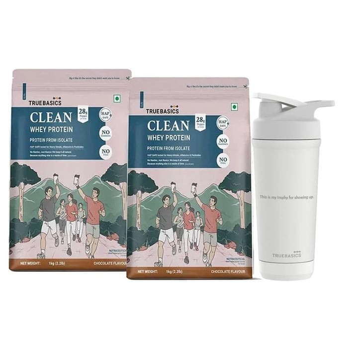 Clean Whey Protein Isolate 2kg Chocolate Pack With Steel Shaker