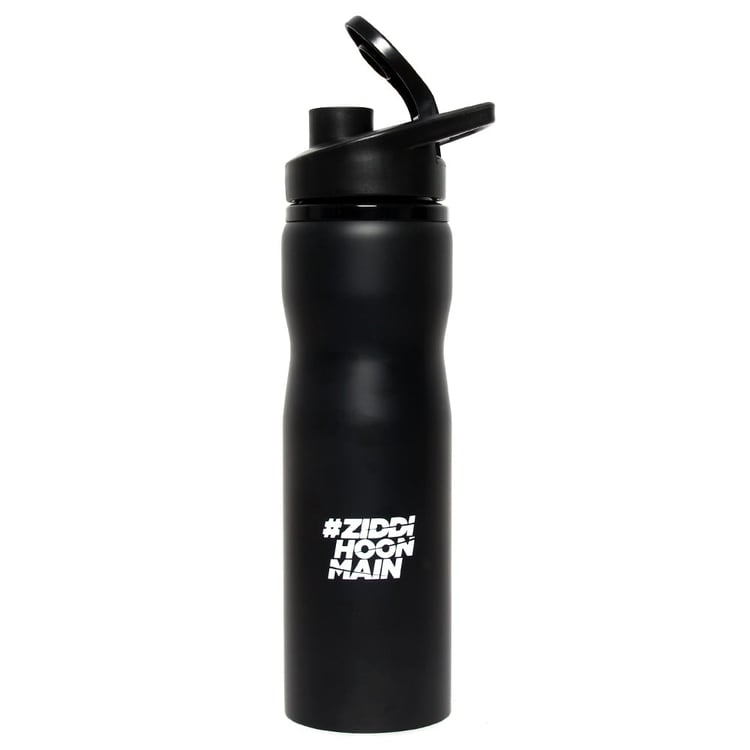 MuscleBlaze Metal Shaker ZHM, Black 700 ml