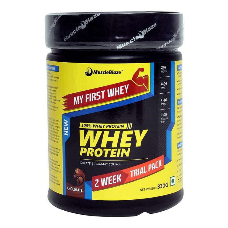 MuscleBlaze My First Whey Protein supplement Powder,  0.8 lb  Chocolate 