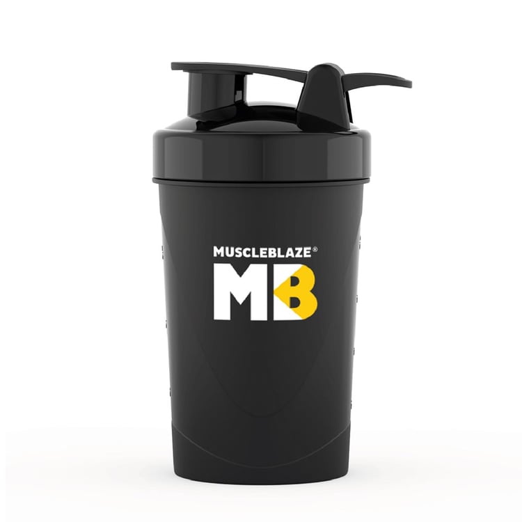 MuscleBlaze Compact Shaker, Black 500 ml
