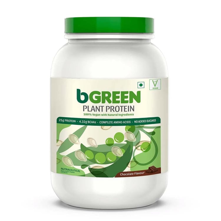 1 - bGREEN Plant Protein,  2.2 lb  Chocolate (Jar) 