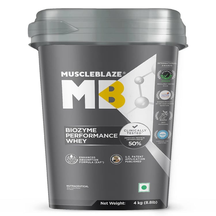 7 - MuscleBlaze Biozyme Performance Whey,  8.8 lb  Magical Mango 