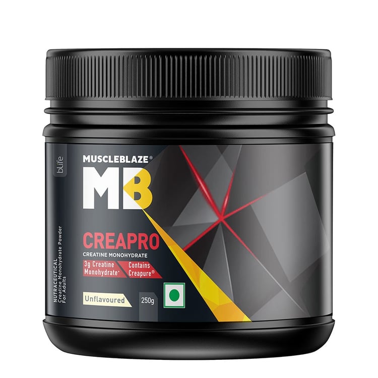 3 - MuscleBlaze CreaPRO Creatine with Creapure® Powder from Germany,  0.55 lb  Unflavoured 