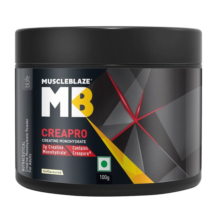 3 - MuscleBlaze CreaPRO Creatine with Creapure® Powder from Germany,  0.22 lb  Unflavoured 