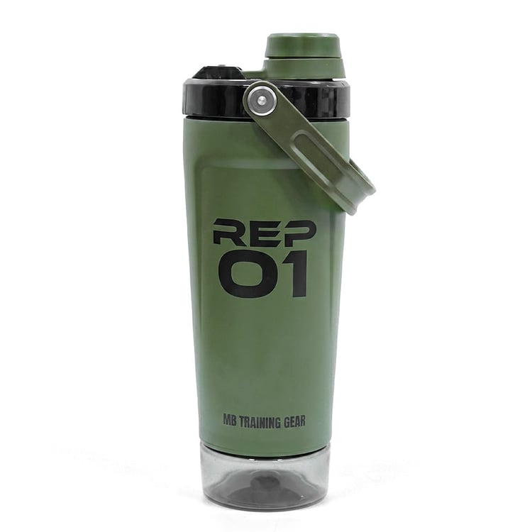 2 - MuscleBlaze ARC Steel shaker series,  Combat Olive  600 ml 