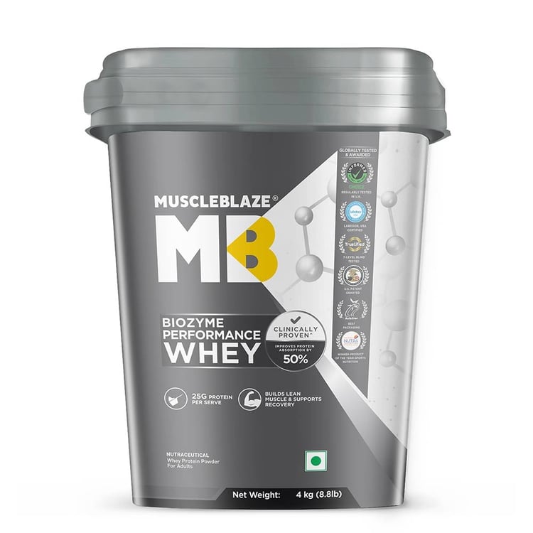 8 - MuscleBlaze Biozyme Performance Whey,  8.8 lb  Magical Mango 