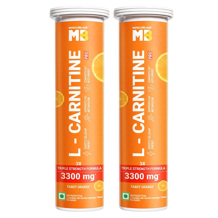 L-Carnitine PRO - 3300mg Effervescent 20 Tabs Tangy Orange