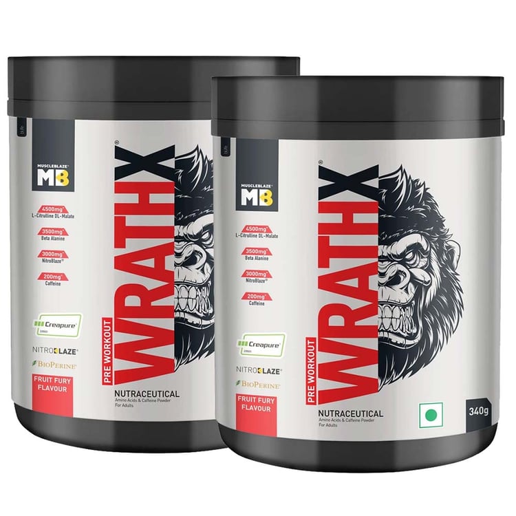 Pre Workout WrathX Fruit Fury 680g Pack
