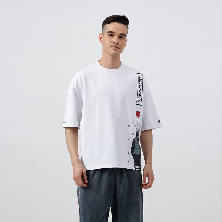 1 - ZVERSE Kakashi Sensei Oversized Tshirt, Medium Hokage White