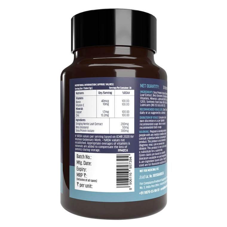 9 - HK Vitals DHT Blocker with Biotin by HealthKart,  30 tablet(s)  Unflavoured 