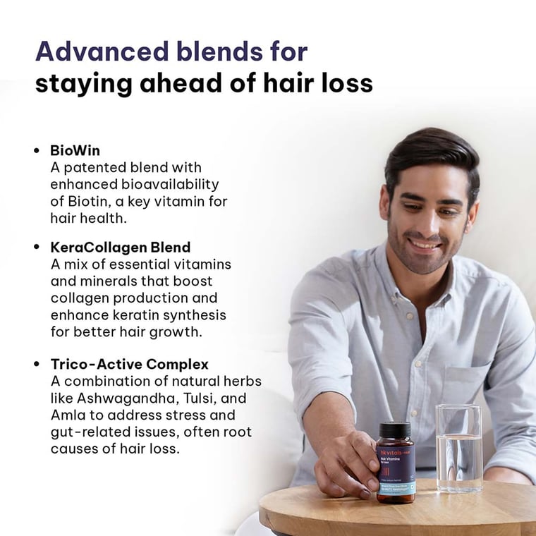 3 - HK Vitals Hair Multivitamin,  60 capsules  Unflavoured