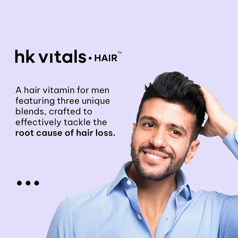 2 - HK Vitals Hair Vitamins for Men,  30 tablets  Unflavoured