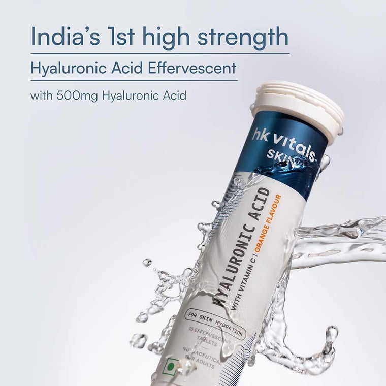 5 - HK Vitals Hyaluronic Acid Effervescent,  15 tablet(s)  Orange